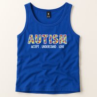 Autism Accept Understand Love Tank Top