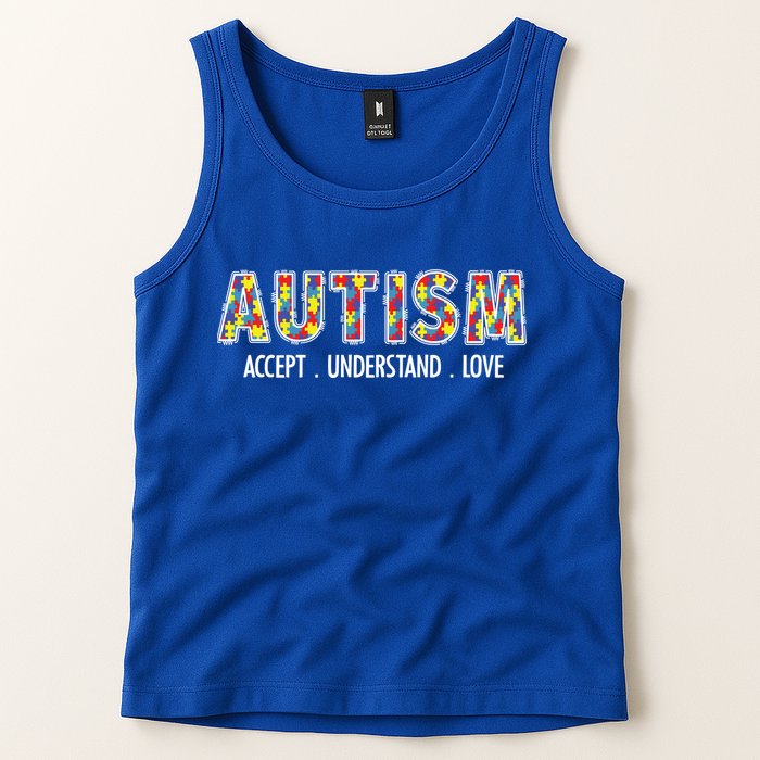 Autism Accept Understand Love Tank Top