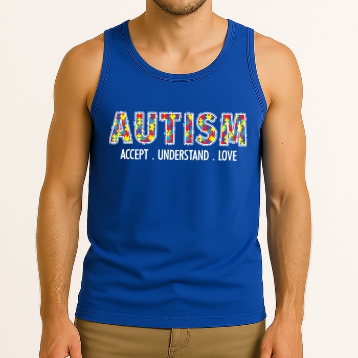 Autism Accept Understand Love Tank Top