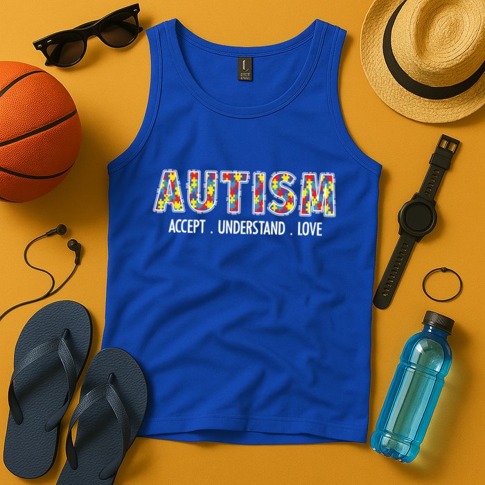 Autism Accept Understand Love Tank Top