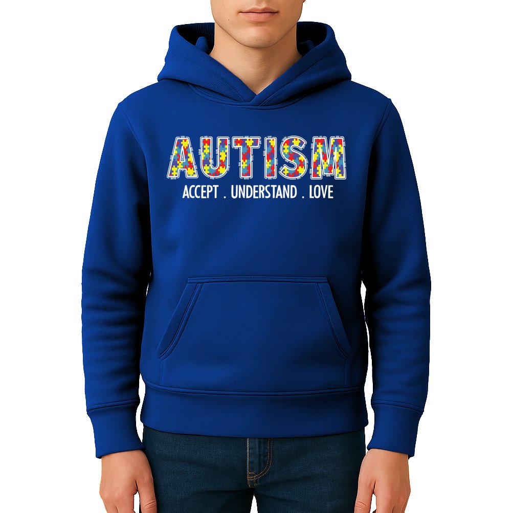 Autism Accept Understand Love Kids Hoodie