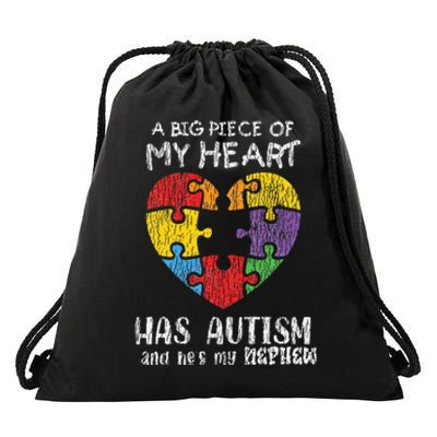 Autism Awareness Uncle Aunt Family Autistic Awareness Drawstring Bag