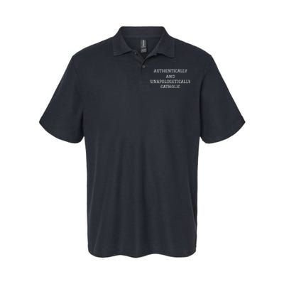 Authentically And Unapologetically Catholic Christian Faith Softstyle Adult Sport Polo