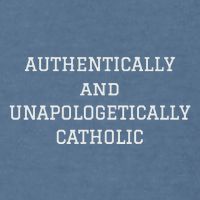 Authentically And Unapologetically Catholic Christian Faith Garment-Dyed Sweatshirt