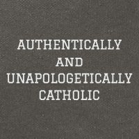 Authentically And Unapologetically Catholic Christian Faith Cotton Canvas Backpack