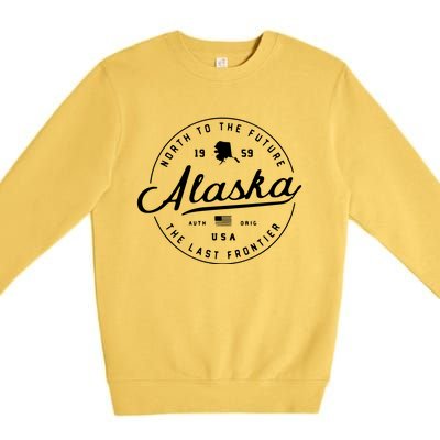 Alaska Ak Usa Premium Crewneck Sweatshirt