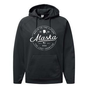 Alaska Ak Usa Performance Fleece Hoodie