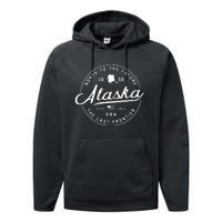 Alaska Ak Usa Performance Fleece Hoodie