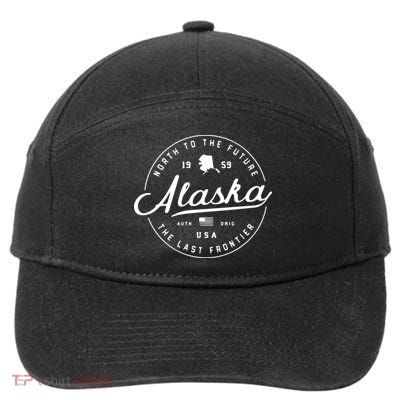 Alaska Ak Usa 7-Panel Snapback Hat