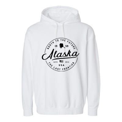 Alaska Ak Usa Garment-Dyed Fleece Hoodie