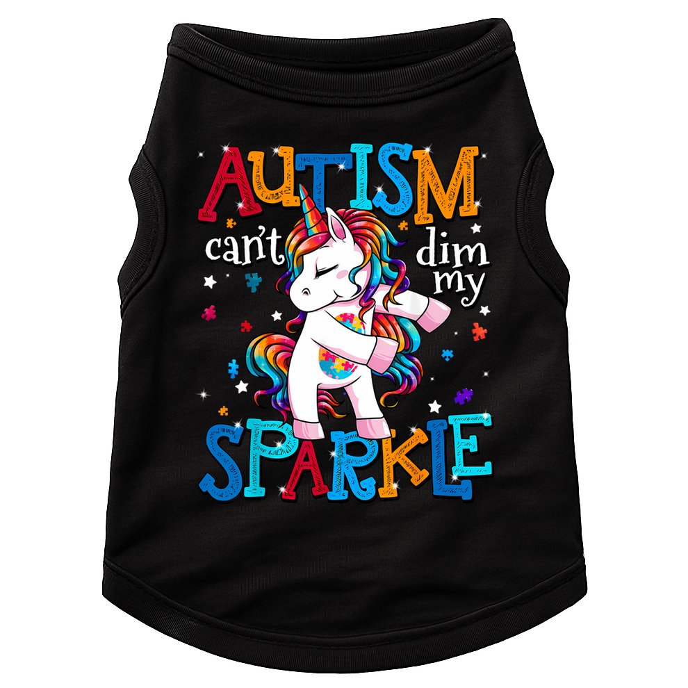 Autism Awareness Unicorn For Autism Mom Girl Doggie Tank
