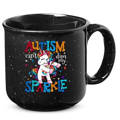 Autism Awareness Unicorn For Autism Mom Girl 15oz Campfire Ceramic Mug