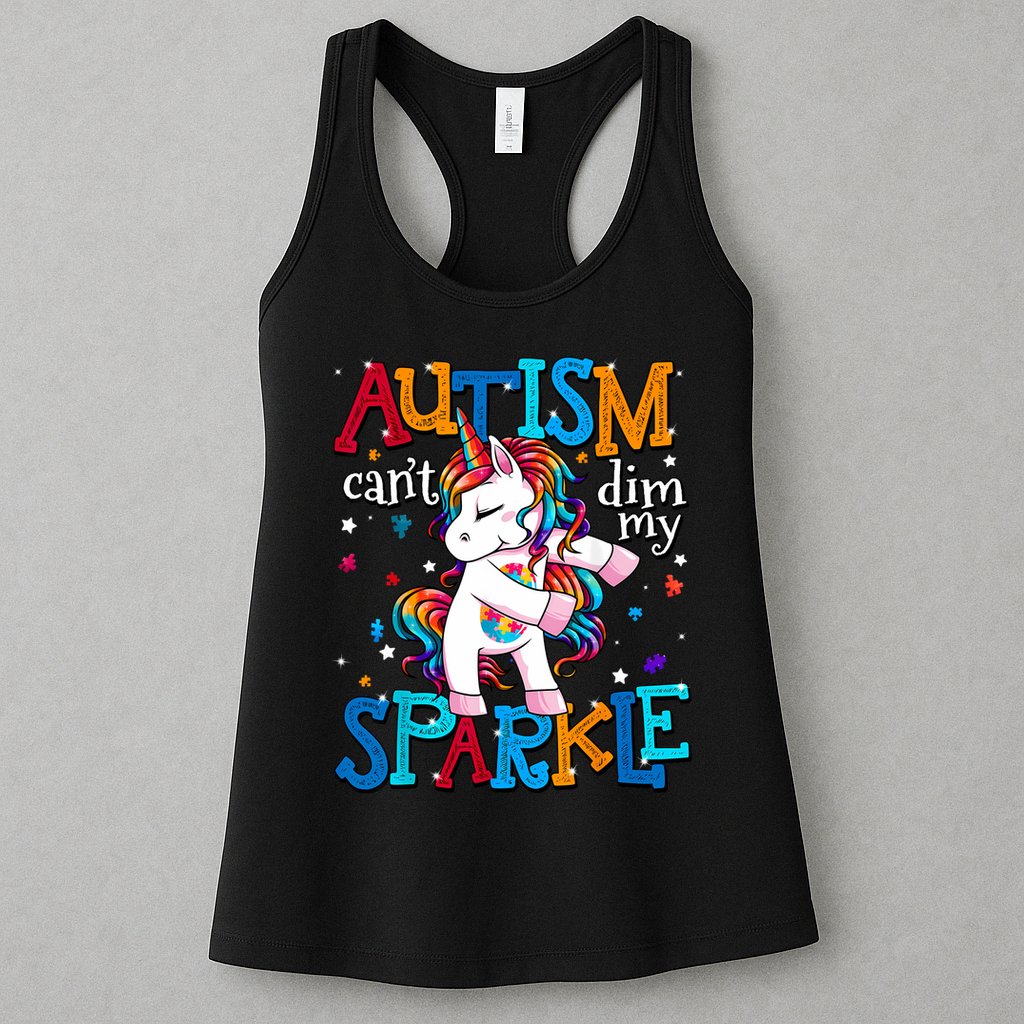 Autism Awareness Unicorn For Autism Mom Girl Womens Tank Top