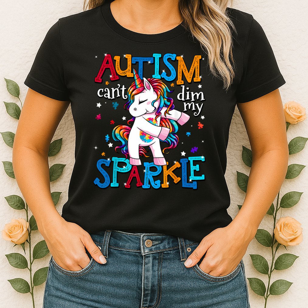Autism Awareness Unicorn For Autism Mom Girl Womens T-Shirt