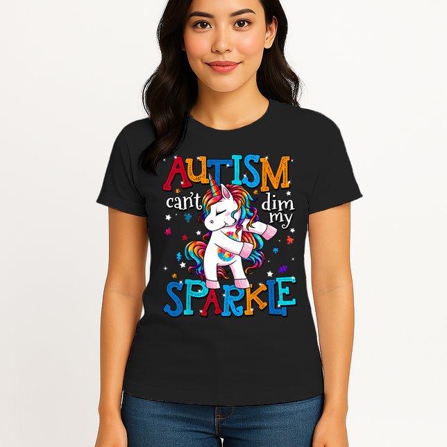 Autism Awareness Unicorn For Autism Mom Girl Womens T-Shirt