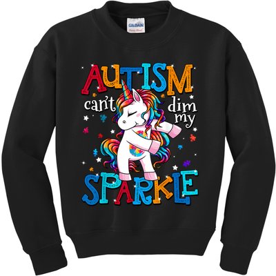 Autism Awareness Unicorn For Autism Mom Girl Kids Sweatshirt
