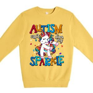 Autism Awareness Unicorn For Autism Premium Crewneck Sweatshirt