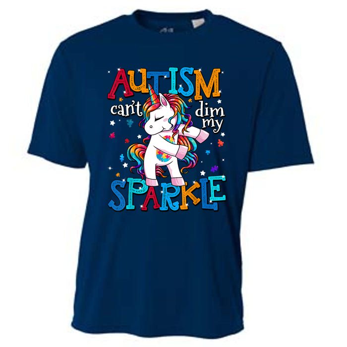 Autism Awareness Unicorn For Autism Cooling Performance Crew T-Shirt