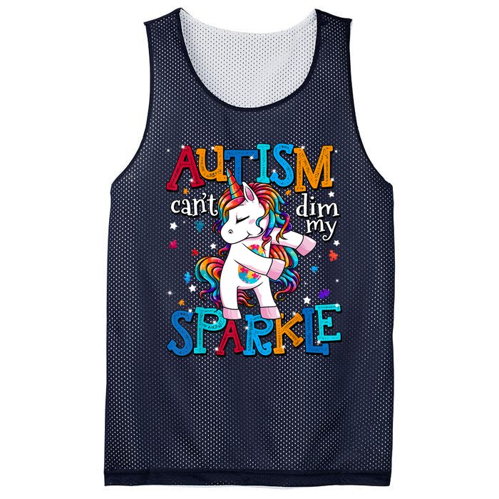 Autism Awareness Unicorn For Autism Mesh Reversible Basketball Jersey Tank