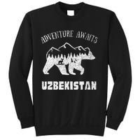 Adventure Awaits Uzbekistan Outdoors Uzbekistan Vacation Sweatshirt