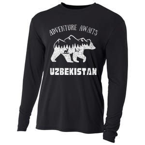 Adventure Awaits Uzbekistan Outdoors Uzbekistan Vacation Cooling Performance Long Sleeve Crew