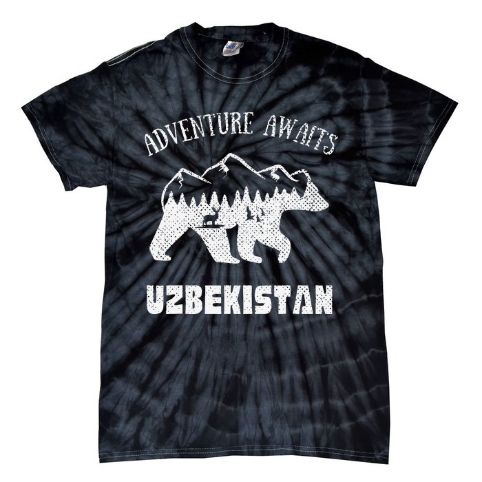 Adventure Awaits Uzbekistan Outdoors Uzbekistan Vacation Tie-Dye T-Shirt