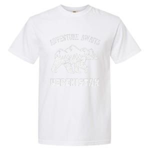 Adventure Awaits Uzbekistan Outdoors Uzbekistan Vacation Garment-Dyed Heavyweight T-Shirt