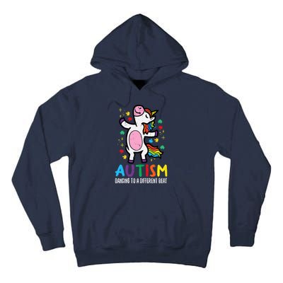 Autism Awareness Uncicorn Dancing Different Beat Girl Tall Hoodie