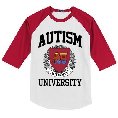 Autism Autismus University Autism Awareness Lover Kids Colorblock Raglan Jersey