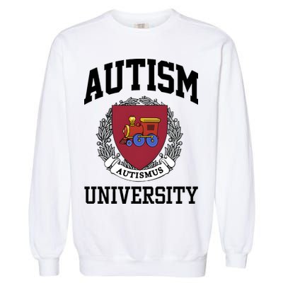 Autism Autismus University Autism Awareness Lover Garment-Dyed Sweatshirt