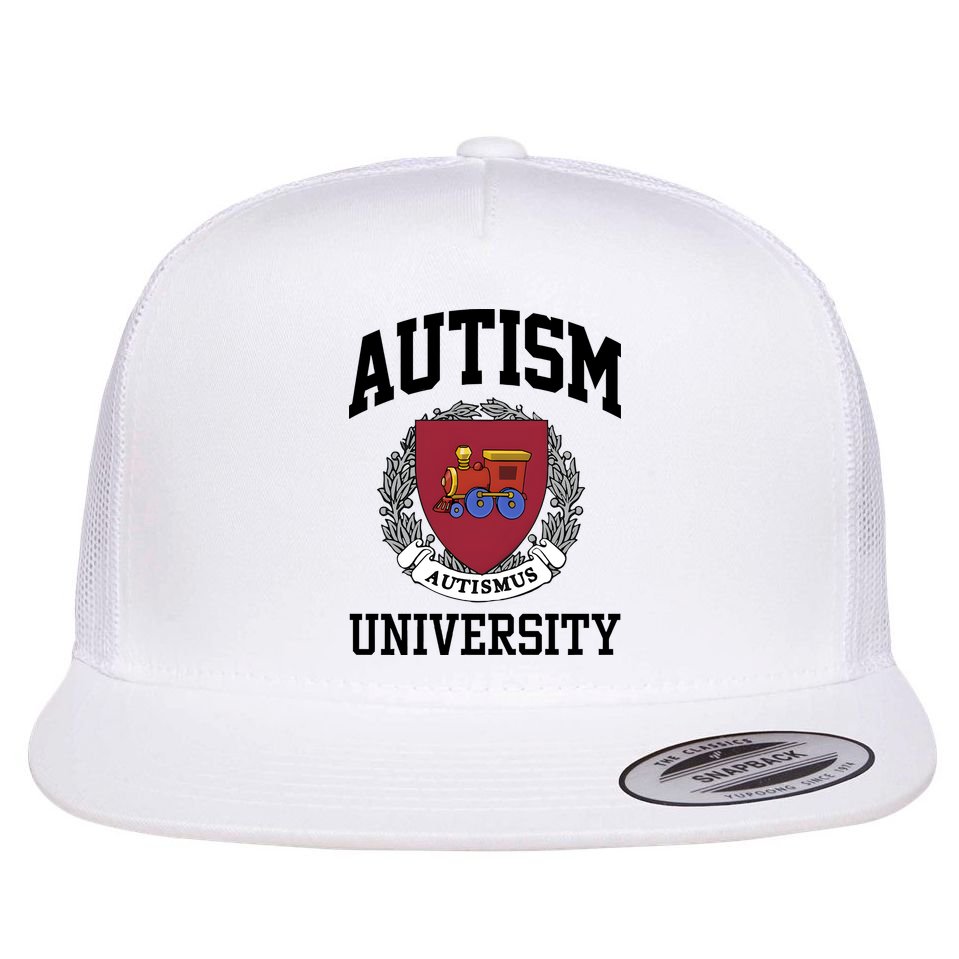 Autism Autismus University Autism Awareness Lover Flat Bill Trucker Hat
