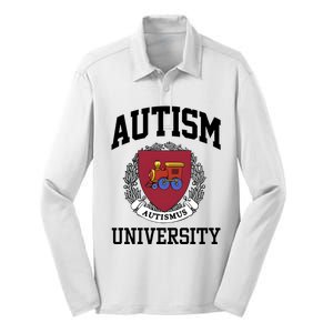 Autism Autismus University Autism Awareness Lover Silk Touch Performance Long Sleeve Polo