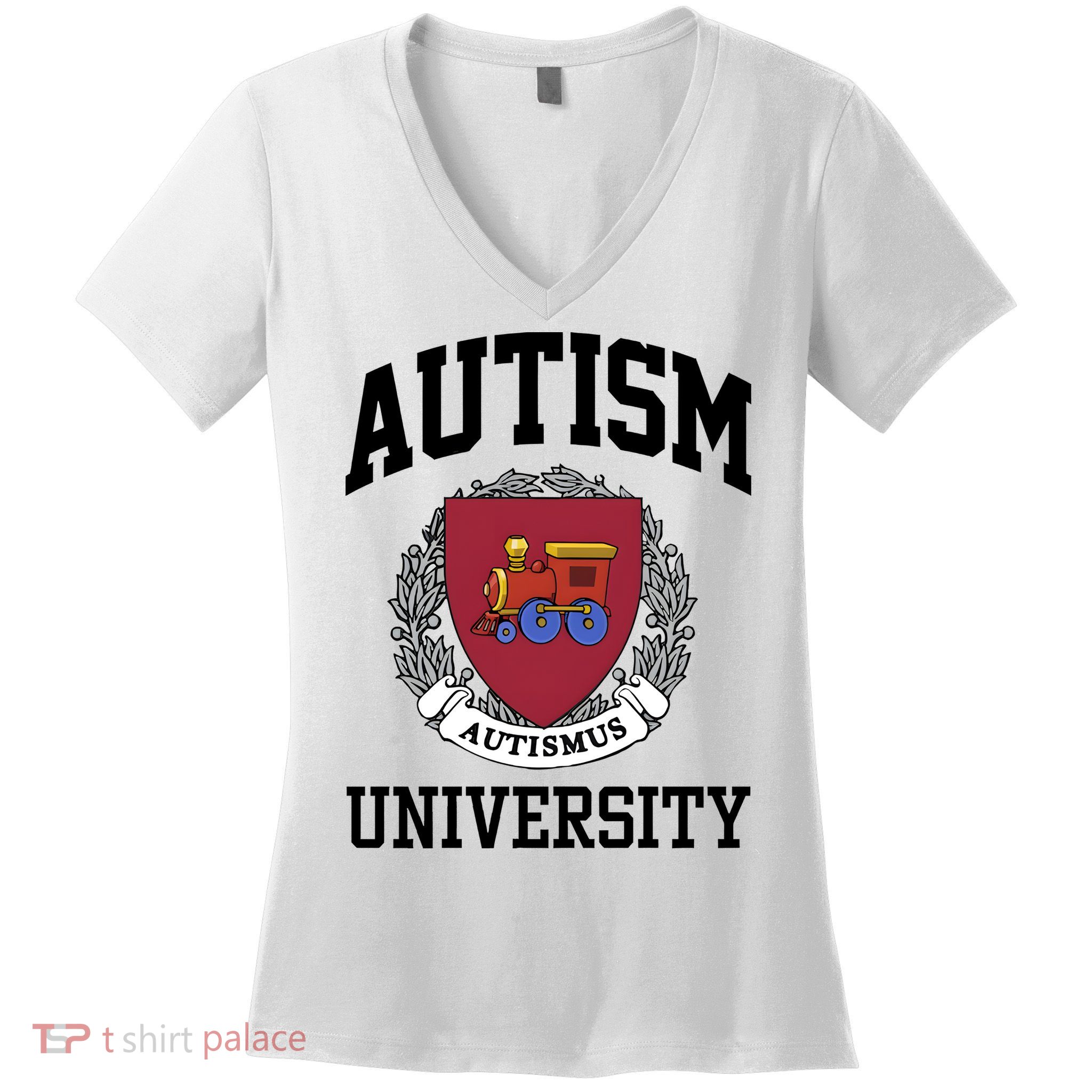 Autism Autismus University Autism Awareness Lover Women's V-Neck T-Shirt