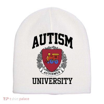 Autism Autismus University Autism Awareness Lover Short Acrylic Beanie