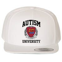 Autism Autismus University Autism Awareness Lover Wool Snapback Cap