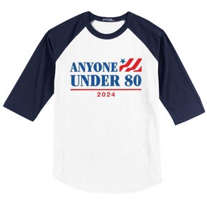 Americans Anyone Under 80 2024 Baseball Sleeve Shirt