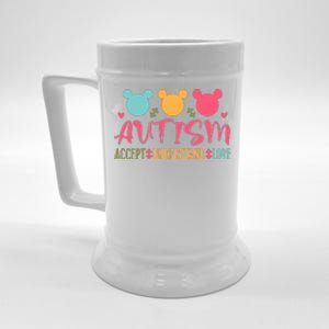 Autism Accept Understand Love Autism Awareness Month Beer Stein