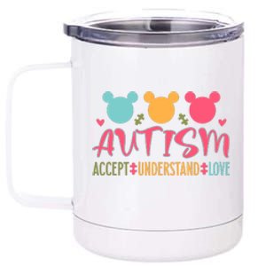 Autism Accept Understand Love Autism Awareness Month 12 oz Stainless Steel Tumbler Cup