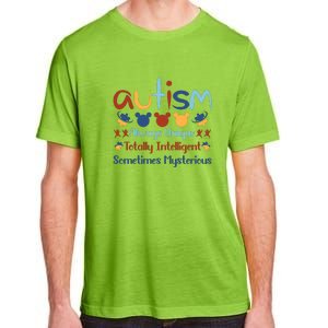 Autism Always Unique Totally Intelligent Sometimes Mysterious Adult ChromaSoft Performance T-Shirt