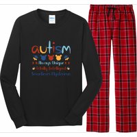 Autism Always Unique Totally Intelligent Sometimes Mysterious Long Sleeve Pajama Set