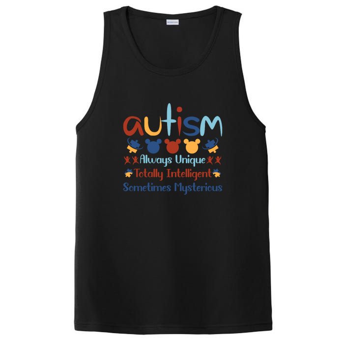 Autism Always Unique Totally Intelligent Sometimes Mysterious PosiCharge Competitor Tank