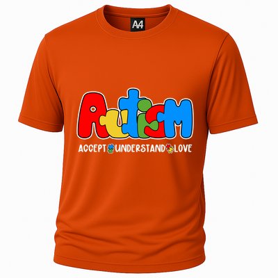 Autism Accept Understand Love Awareness Cooling Performance Crew T-Shirt