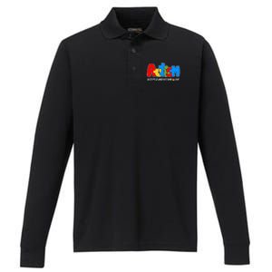 Autism Accept Understand Love Awareness Performance Long Sleeve Polo