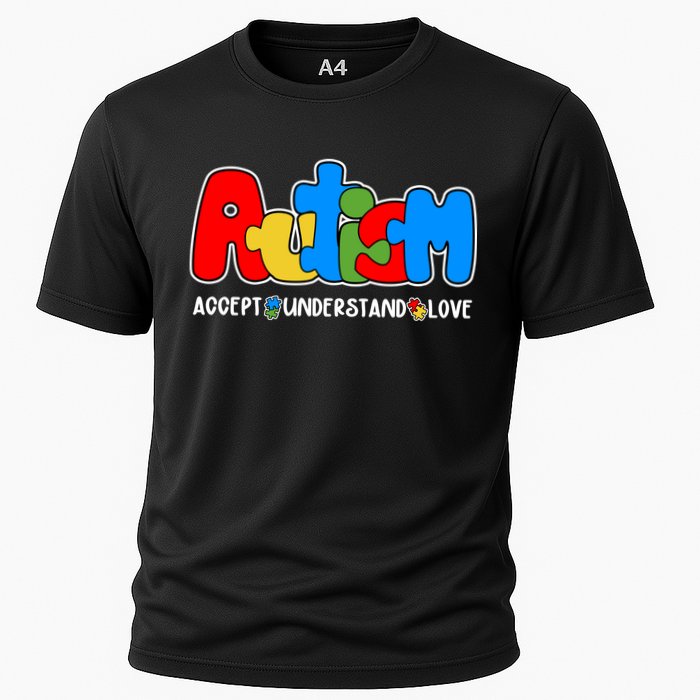 Autism Accept Understand Love Awareness Cooling Performance Crew T-Shirt