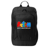 Autism Accept Understand Love Awareness City Backpack