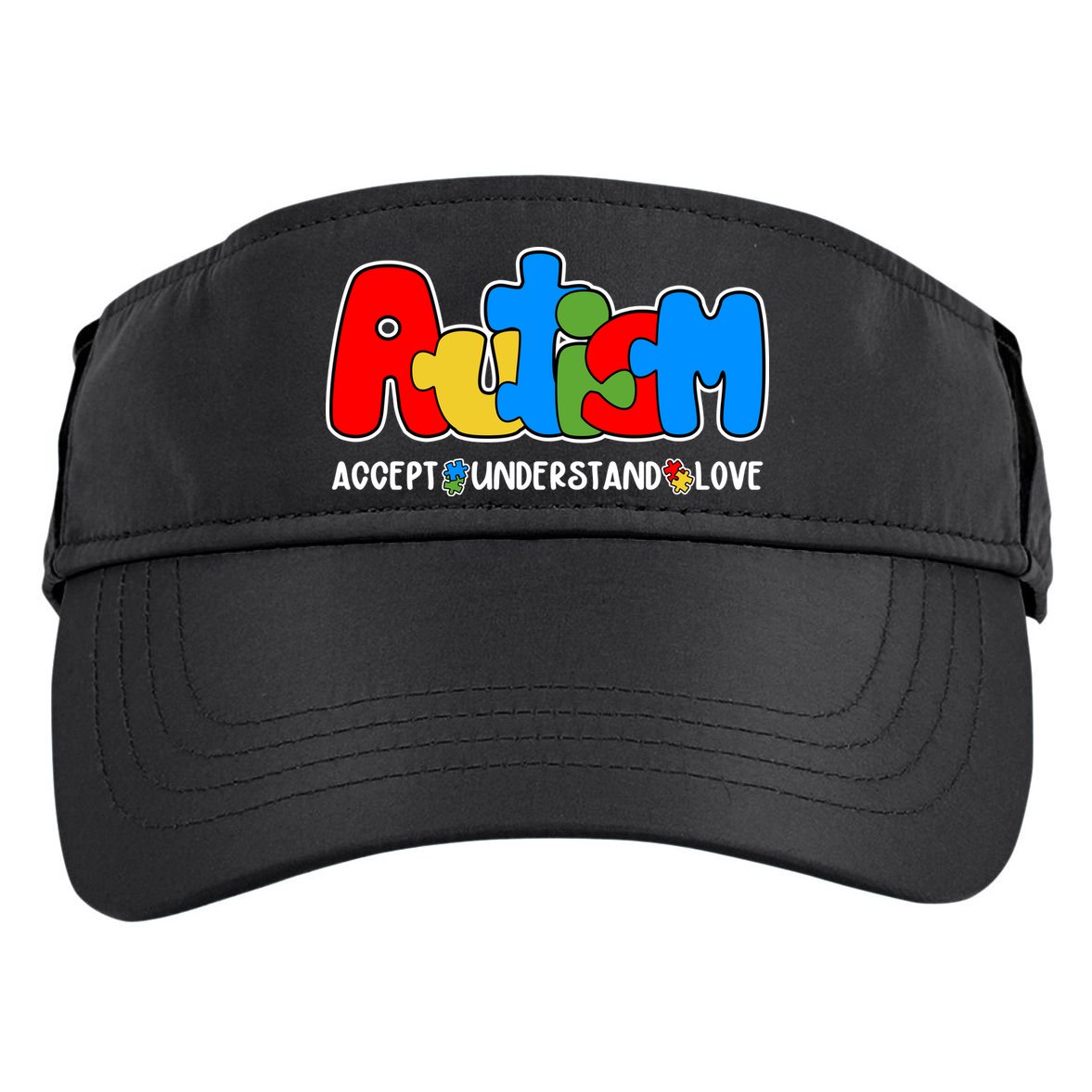 Autism Accept Understand Love Awareness Adult Drive Performance Visor
