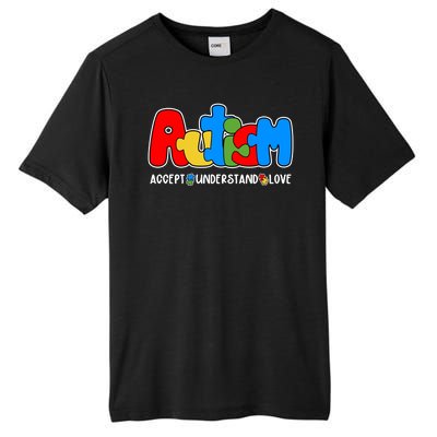 Autism Accept Understand Love Awareness Tall Fusion ChromaSoft Performance T-Shirt