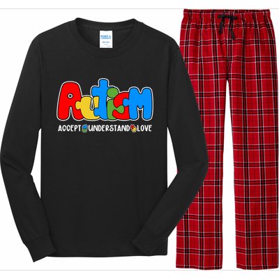 Autism Accept Understand Love Awareness Long Sleeve Pajama Set