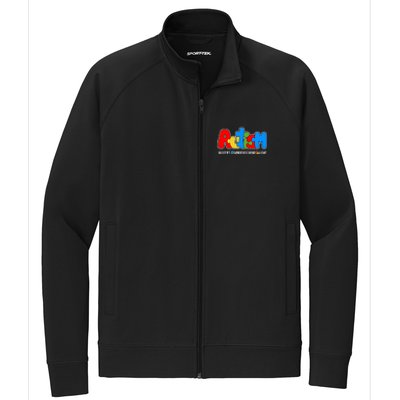 Autism Accept Understand Love Awareness Stretch Full-Zip Cadet Jacket