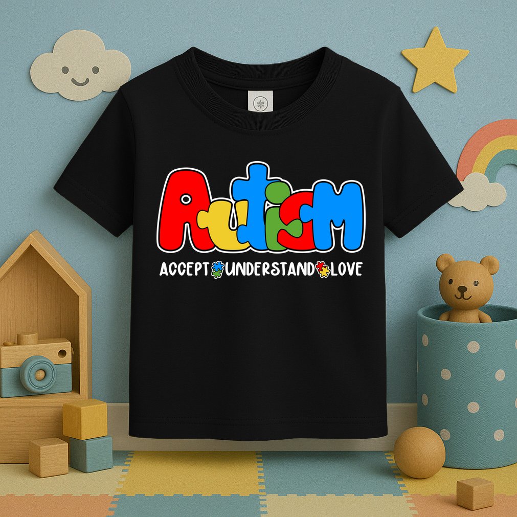 Autism Accept Understand Love Awareness Toddler T-Shirt